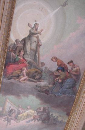 Фрески на потолках музея Ватикана.