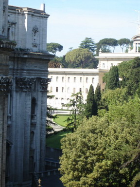 Вид из окна музея Ватикана