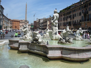 фонтан Нептуна на площади Навона