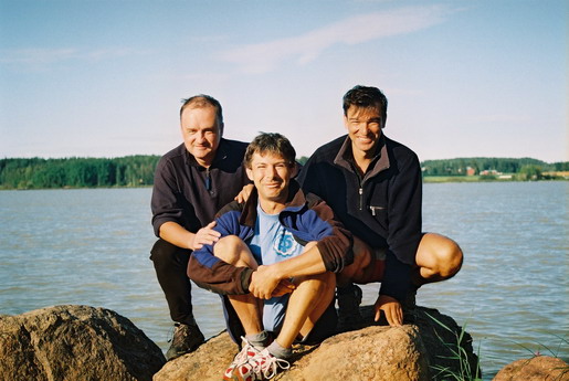 Олег, Коля и я (слева направо)